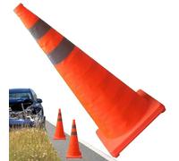 Genérico Cônes de sécurité routière, cônes de sécurité routière pliables orange, outil stable et imperméable pour l'entraînement de football et la construction dans les rues