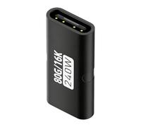 Genérico Connecteur USB C Femelle Femelle | Extenseur et connecteur de 240 W, USB C C, pour Ordinateur Portable, Bureau, présentation, Maison, Voyage