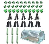 Generico Connecteurs pour tuteurs de réglables pour jardinage, support à clip avec boucle pour grimpants, pour jardiniers, professionnels, serres, balcons, parterres surélevés, vergers