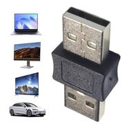 Genérico Connecteurs USB 2.0 AF/AM Convertisseur et Coupleur USB 2.0 Câble de charge avec connecteur droit pour ordinateur de bureau, ordinateur portable, voyage, PC, voiture et maison