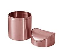 Generico Conteneur à déchets de support avec couvercle, design compact et résistant, dimensions 13 x 17,5 cm, 1,5 litre, idéal pour l'intérieur, les postes de travail et les voitures - organisation