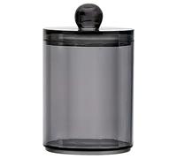 Generico conteneur de boules de coton, distributeur de tampons de coto ne| Black Cotton Box, support transparent pour tampons de c otone, organisateur de conteneurs D