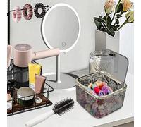 Genérico Conteneur de rangement d'accessoires pour cheveux en PET - Boîte de rangement transparente pour pinces à cheveux, cravates et bandeaux | Cosmétique élégant et durable.