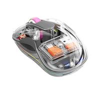 Generico Contrôle d'ordinateur sans Fil Transparent, contrôle d'ordinateur sans Fil Rechargeable, Souris Transparentes avec contrôle informatisé avec lumière, Jeu d'apprentissage de Travail Jouer