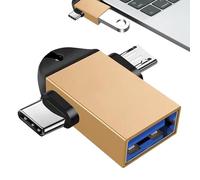 Generico Convertisseur de données 2 en 1 - Type C USB 3.0 Converters, Support Data Transfer Practical Converter For Media TV Sticks, Mobile Phones, and Tablets