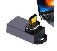 Genérico Convertisseur USB Type C magnétique à Rapide, connecteur à 90 degrés, Adaptateur à Angle Droit Compact avec compatibilité pour Charger des câbles, Appareil