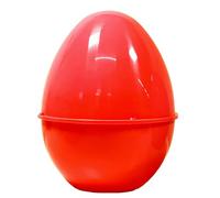 Generico Coque œuf de Pâques Vide XXL Rouge, 30 x 40 x 30 cm, Maxi boîte pour surprises et cadeaux, décoration de Pâques réutilisable