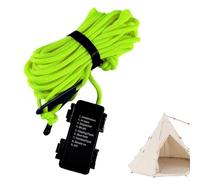 Generico Corde de camping - Câble en polyester de 3 mètres avec lumière coupe-vent à LED imperméable de marine, ligne guide de sécurité de la tente avec 8 modes d'éclairage | Escursio