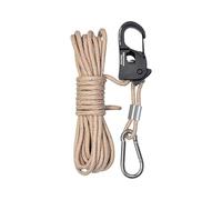 Genérico Corde de camping - Ligne réfléchissante en nylon de 4 mm et 4 mètres, résistante pour extérieur, engrenage à crochet réglable | Corde utilitaire