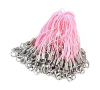 Generico Cordon avec pendentif pour téléphone | 100 pièces Bracelet avec à homard | Cordon porte-clés pour smartphone - pour femme et, création de bijoux, sac à dos, porte-clés,