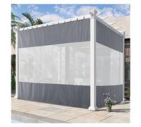 Genérico Cortinas Impermeables Para exteriores Para pérgola, Con ojales superiores e inferiores, privacidad Suave y Transparente, protección Contra el calor y la Lluvia, perfectas Para cenadores y pa