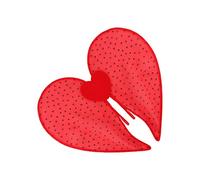 Genérico Costume d'ailes: conception en forme de cœur, matériau en tissu, accessoire romantique, style décoratif élégant, amélioration du flirt | Pour femmes Cosplay Saint-Valentin Accessoires