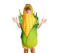 Generico Costume de Maïs Halloween | Vêtements à Thème - Costume Nourriture, pour Carnaval Cosplay Scène École Fête de la Récolte Journée du Déguisement, Fête à Thème Jeux de Rôle