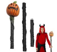 Generico Costume de sorcière, bâtons de marche et bâtons - pour sorcières de style Halloween, accessoire authentique pour costume de sorcière pour des looks charmants