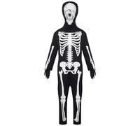 Generico Costume de squelette pour - illumine la robe d'Halloween, combinaison osseuse spectrale | Stupique corps complet Trick or Treat Treat, Show Teapi, Play rôle Haunted House et