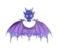 Generico Costume Dragon - Costume de dinosaure pour | Dragon Clothes Set for Adults | Jeu de rôle pour cosplay, fêtes costumées, Carnivals Face Masque et Wing Kit
