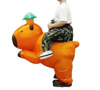 Generico Costume gonflable Capibara à chevaucher | Déguisement gonflable amusant pour Cosplay - Costume d'animaux à chevaucher - Pour Halloween Carnaval Anniversaire Fête à Thème