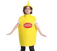 Genérico Costumes pour Halloween | Mignon respirant avec fermeture éclair, robe moutarde pour comme décoration d'Halloween | Pour fêtes de célébration, danses et œuvres de théâtre pour