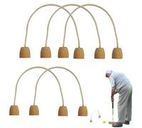 Generico Cotton Rope Croquet Wickets, 5pcs Soft Croquet Game Wickets - 18x15cm/7.08x5.9in CroquetSticks Rope, Player CroquetWickets Set for Family Game