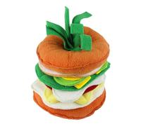 Generico couineurs pour chiens | Pour animaux en forme de hamburger - Peluche pour chiens | Pour le nettoyage des dents et l'entraînement des chiots de petite et moyenne taille