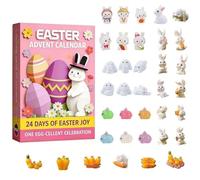 Genérico Countdown Kalender - 24-Tägiges Sammlerstück Andenken, Countdown Kalender Mit Figuren | Für Erwachsene Kinder Wohnzimmer Esstisch Deko