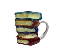 Generico Coupe de café nouveauté - Tasses de jus de boisson élégantes | Retro 3D Colored Book Design Glass Cups | Verre de tasses à livre avec empilement résistant à la chaleur pour whisky,