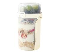 Generico Coupelles à salade - Bocaux transparents hermétiques à double couche, récipient portable pour salade de déjeuner, pour la maison, le congélateur, le yaourt, le petit-déjeuner