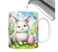 Generico Coupes de Pâques - Funny 350 ml coloré boire des tasses à thé pour les vacances | Bunny Egg Design, tasse de thé à prise confortable pour thé au lait de cacao chaud