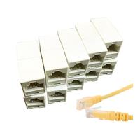 Genérico Coupleur Ethernet, coupleur de câble Ethernet | RJ45 coupleur femelle à femme, 10 x réseau double droit LAN LAN Câble prise modulaire pour transfert de données à haute vitesse