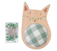 Generico Coussin à épingle mignon | Porte-aiguilles à coudre pour passe-temps | Coussin organisateur avec 100 épingles pour couture et couturière avec design animal mignon