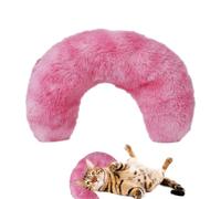 Generico Coussin en peluche pour chat - Coussin pour animaux domestiques en U | Petits coussins, chats intérieurs, peluche du diable dormant, chat moelleux compagnons apaisants G