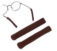 Generico Coussinets d'oreille pour lunettes - Manches tricotées 8,9 cm avec laine antidérapante | extensibles 9 cm et fixation pour montures