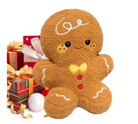 Generico Coussins de Noël en Forme de de Pan de Peluche Homme de Pain d'Épice Doux Confortable Adultes Canapé Lit Voiture Chambre à Coucher