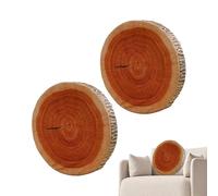 Generico Coussins décoratifs - Coussin rond décoratif Simulé | Coussin naturel pour support confortable pour maison intérieur sol camping