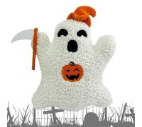 Generico Coussins Halloween - Coussins de canapé fantôme - Peluche décorative douce avec chapeau et bandeau pour chambre à coucher, hôtel sommeil et épaules