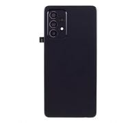 Generico Couvercle de Batterie Compatible avec Samsung Galaxy A52 4G A525F/A52 5G A526B/A52S 5G A528B Coque arrière en Plastique Rigide + Objectif du Cadre + Ruban adhésif Double Face (Noir)