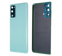 Generico Couvercle de Batterie de Rechange Compatible avec Samsung Galaxy S20 FE 4G G780 G780F/S20 FE 5G G781 G781F Coque arrière en Plastique rétro + Cadre d'objectif + adhésif Double Face (Vert)