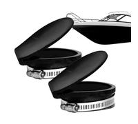 Generico Couvercle d'échappement | 2 pièces de protection pour l'évacuation marine | hotte d'aspiration d'air 10,8 x 9,3 x 3,4 cm pour bateau - Cruiser, bateau à moteur, yacht, quai et parking