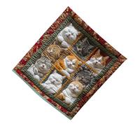 Generico Couverture de canapé | Adorable et chaude impression en forme de chat | Adorable et chaude impression en forme de chat pour canapé, salon, cuisine, chambre, chaise, voiture, femme, homme, Bam