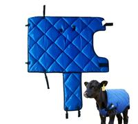 Genérico Couverture pour chèvres | Gilet respirant doublé en peluche | Vêtements de protection pour le ventre des veaux | Pour bétail, moutons, poulains, petits animaux, climat froid, intérieur