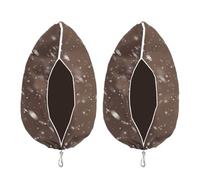 Generico Couvertures d'hiver pour avec Protection Contre Le Gel - Protection en Tissu Non tissé - 2 couvercles Anti-Gel en Non avec Fermeture éclair - pour Oiseaux tomates Roses à Effet de