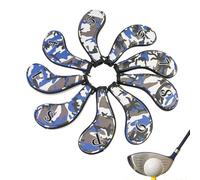 Generico Couvre-tête en Fer pour battes de - 9 Housses de Camouflage pour battes de avec Grand Nombre, Couvre-Batte imperméable, Couvre-tête épais pour Pilote pour Pilote, Femme