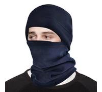 Generico Couvre-visage de ski résistant au cache-cou en d'hiver écharpe à capuche pour ski froid pour hommes et femmes moto camping randonnée sport de neige escalade, bleu marine, M