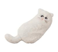 Generico Crayon Case - Cute Cat Shape Plush Organizers | Pencil Case Aesthetic | For Teen Girls Boys Classroom College Office Travel Crayon And Others, blanc, Reportez-vous à la description, Se
