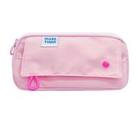Generico Crayon Pouches - Waterproof Reusable Organizer with Zipper - Large Capacity Pencil Holder Pouch | for School Makeup Art Travel Kids Classroom Women College, rose, riferimento alla