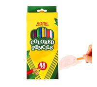 Generico Crayons de couleur pour adultes, 48 pièces déjà épinglés pour l'école | Crayons de dessin 2,8 mm Pour adultes, dessin peinture
