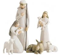 Genérico Crèche de Noël avec figures modernes en résine, naissance de la sainte famille, décoration (B)