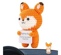 Generico Crochet Animal - Wool Handmade Crochet Emotional Animal, 2,56 x 1,97 x 4,53 in Cute Mini Plush Toy | Soft Yarn Figurine For Home Decor, Desk Ornament, Gift For Men, Stress Relief