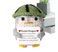 Genérico Crochet Animals - Animal Crochet Kit | Funny Positive Doll | Creative Worry Dolls with Affirmation Cards Potato with Positive Affirmation Cards for Kids Children Friends Crochet Cartoon
