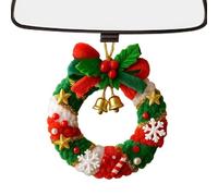 Genérico Crochet de Noël | Figurines de Noël pour arbre - Décoration suspendue pour miroir rétroviseur, fête, maison facile pour débutants